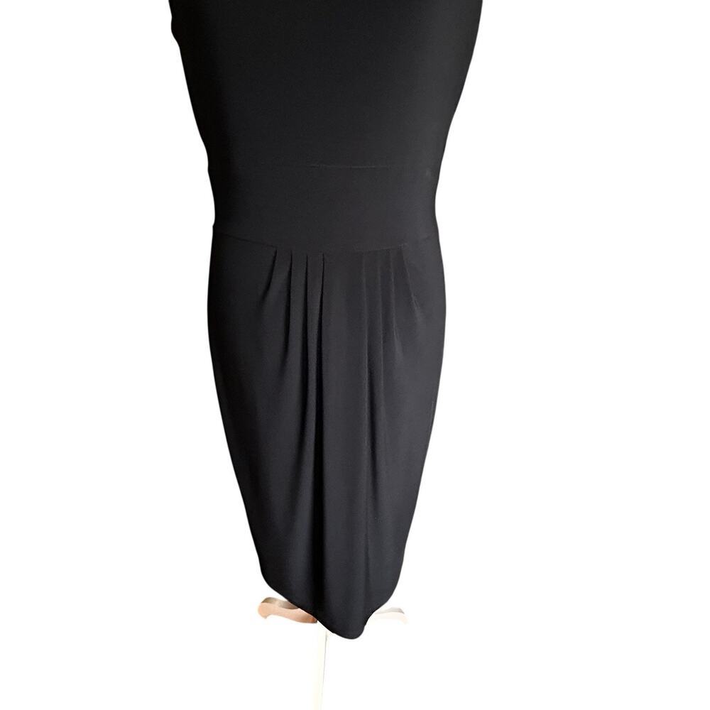 Jones New York Women’s Black Sheath Sleeveless Stretch Lined Dress Size 10 - Picture 5 of 13